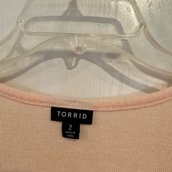 Torrid Relaxed Fit Super Soft Plush V-Neck Drop Shoulder Long Sleeve Plus size 2 - Picture 7 of 7